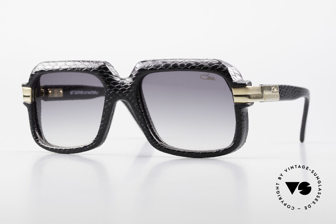 Cazal 607 Leather Limitierte Leder Edition 2013, ultra rare Cazal 607 Sonder-Edition 'Snake-Optic', Passend für Herren