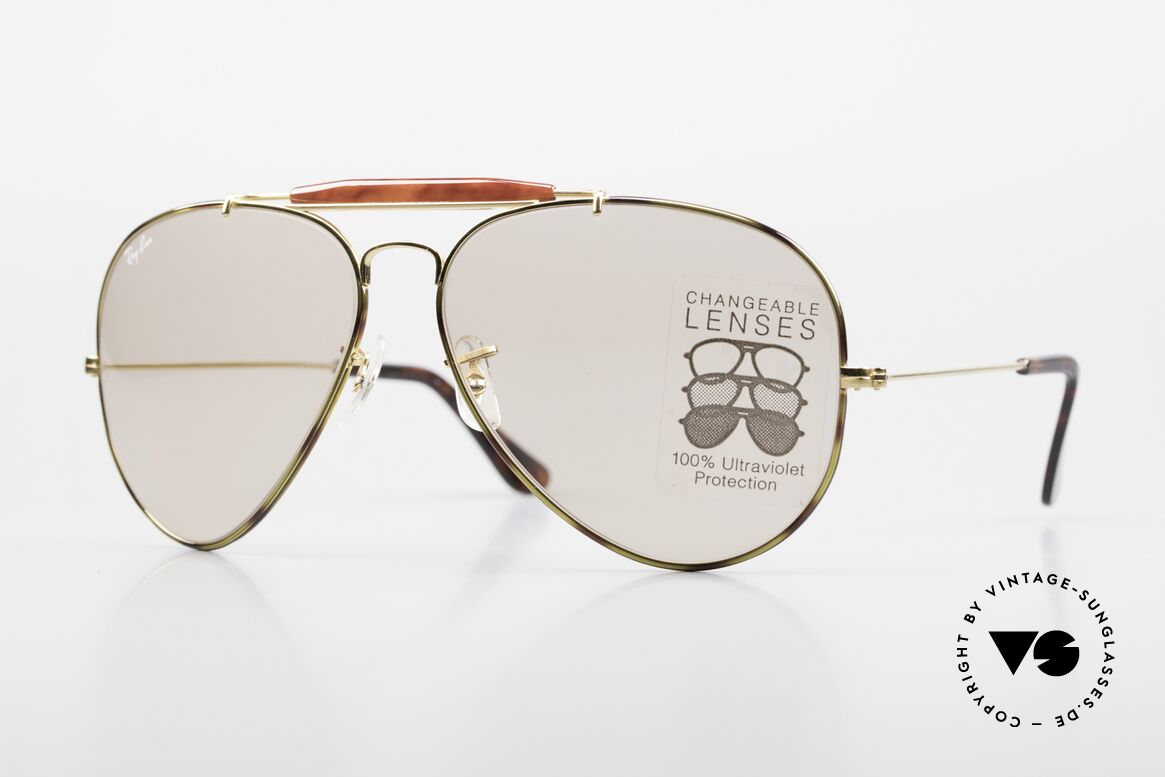 Ray Ban Outdoorsman II Tortuga Changeable Brown USA, USA Outdoorsman II in seltener Tortuga-Version, Passend für Herren