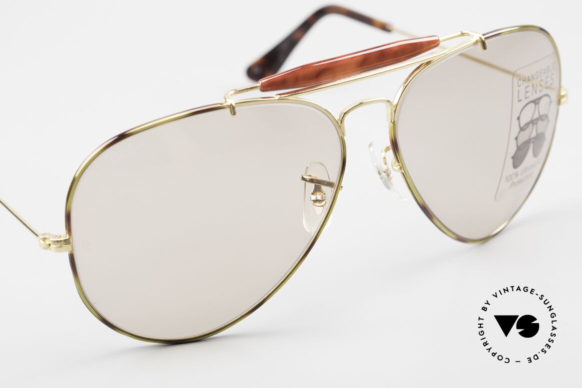 Ray Ban Outdoorsman II Tortuga Changeable Brown USA, TOP-Verarbeitung mit der bekannten B&L Gravur, Passend für Herren