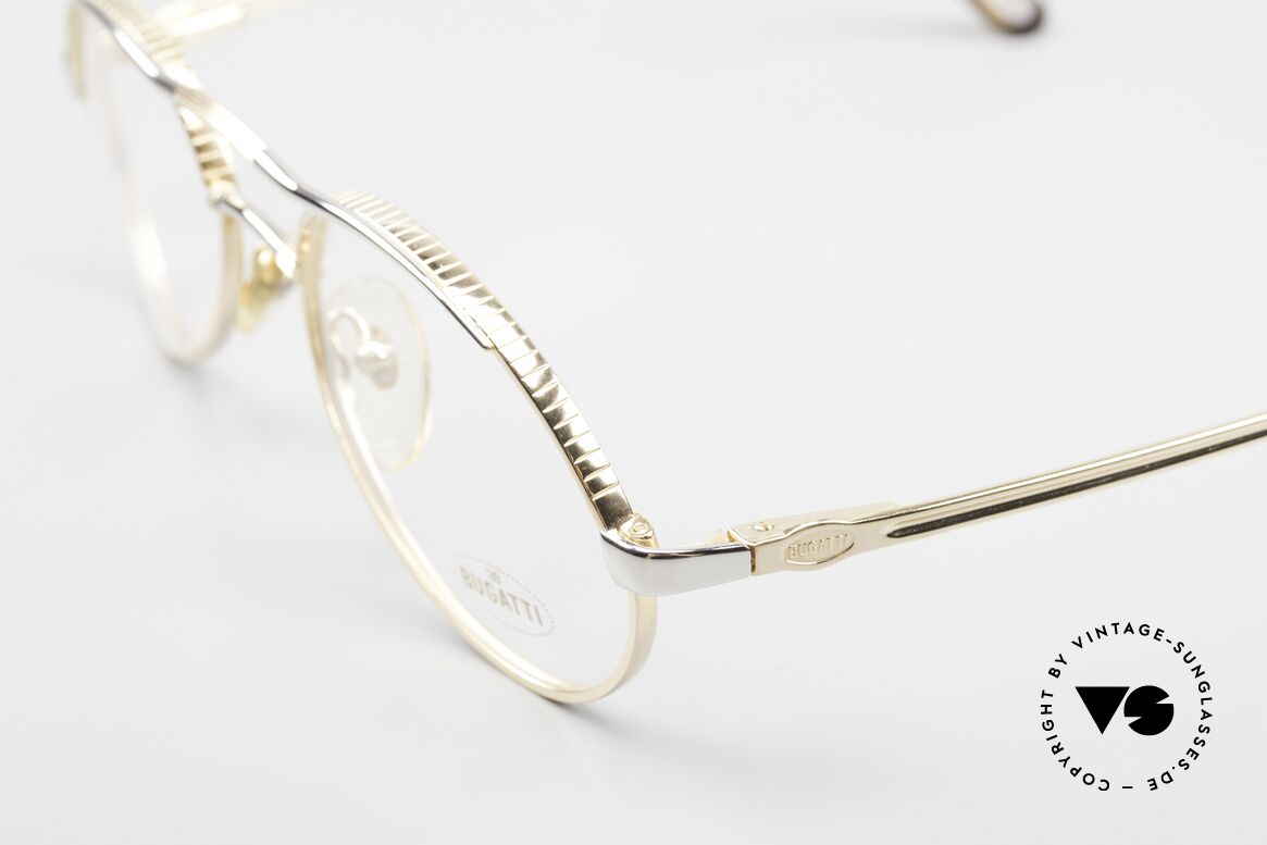 Bugatti 14008 Herrenbrille 80er Bicolor, Federgelenke und herausragende TOP-Qualität, Passend für Herren