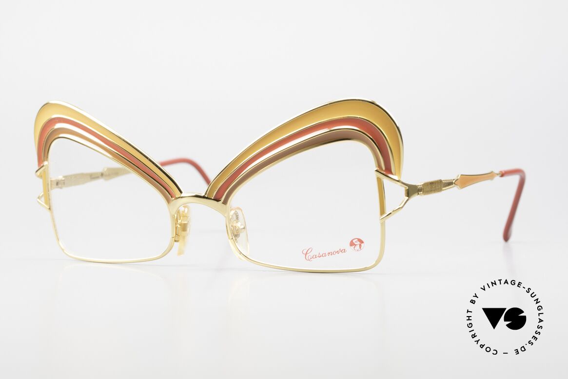 Casanova Arché 7 Limitierte Kunstbrille 24kt, echte Kunstbrille oder Museumsbrille von Casanova, Passend für Damen