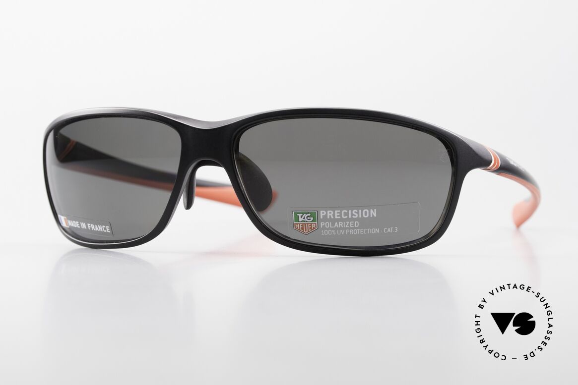 Tag Heuer 6021 Precision Sportsonnenbrille Polarized, Tag Heuer Sonnenbrille 6021, col. 902, Gr. 62-14, Passend für Herren