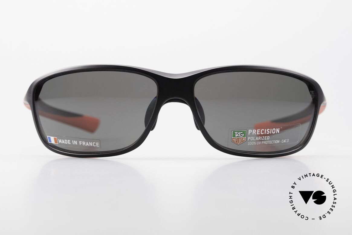 Tag Heuer 6021 Precision Sportsonnenbrille Polarized, sehr sportliche Herrenbrille der "27° Bügel" Serie, Passend für Herren