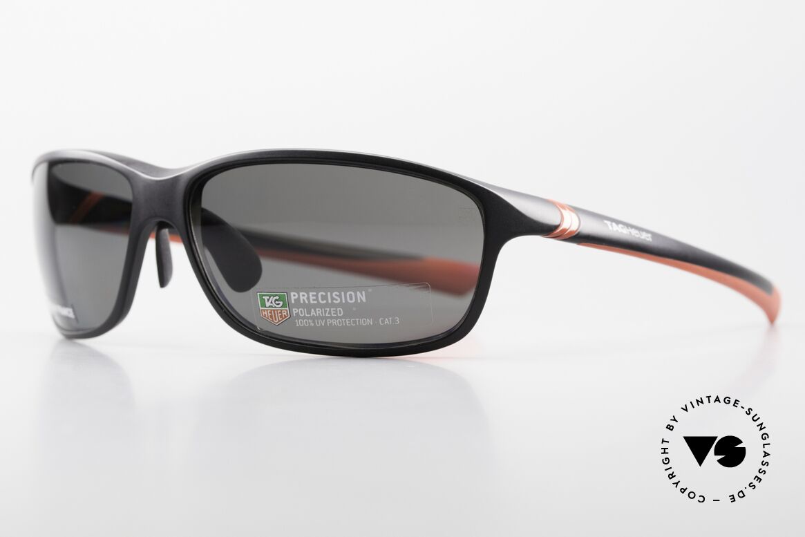 Tag Heuer 6021 Precision Sportsonnenbrille Polarized, entspiegelte und polarisierende Gläser; 100% UV, Passend für Herren