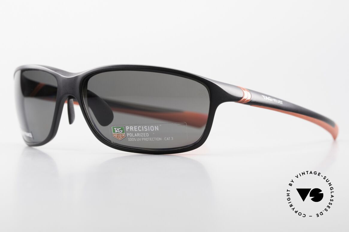 Tag Heuer 6021 Precision Sportsonnenbrille Polarized, entspiegelte und polarisierende Gläser; 100% UV, Passend für Herren