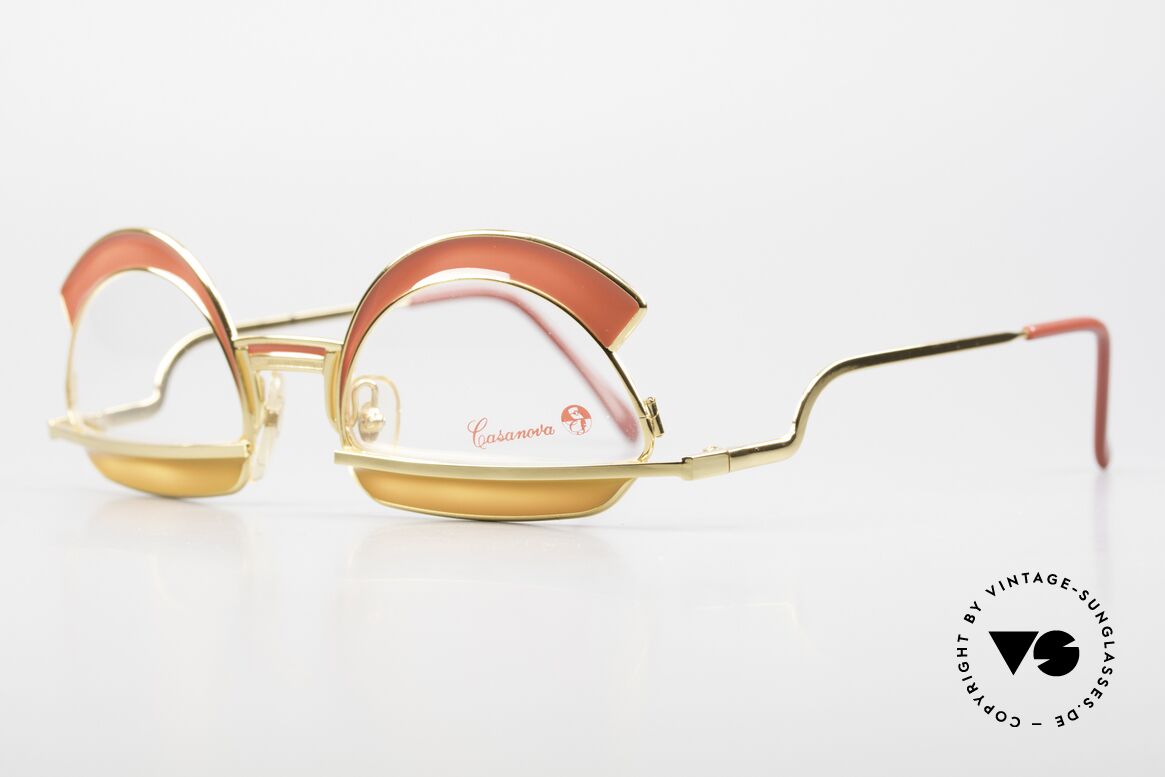 Casanova Arché 5 Crazy Brille Kunstsammler, verkörpert Frohsinn, Ausgelassenheit aber auch Prunk, Passend für Damen