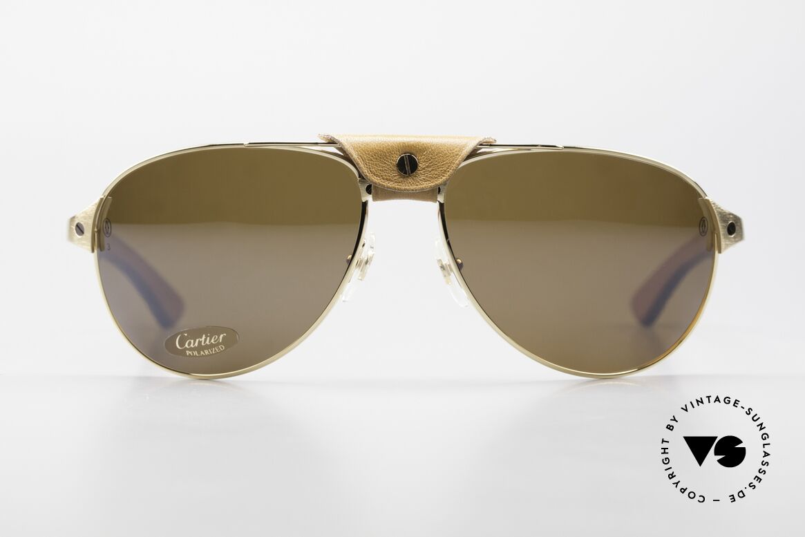 Cartier Santos Dumont Polarisierend Holz Und Leder, edle Cartier Santos Dumont Brille mit Holzbügeln, Passend für Herren Cartier Santos Dumont Polarisierend Holz Und Leder, edle Cartier Santos Dumont Brille mit Holzbügeln, Passend für Herren