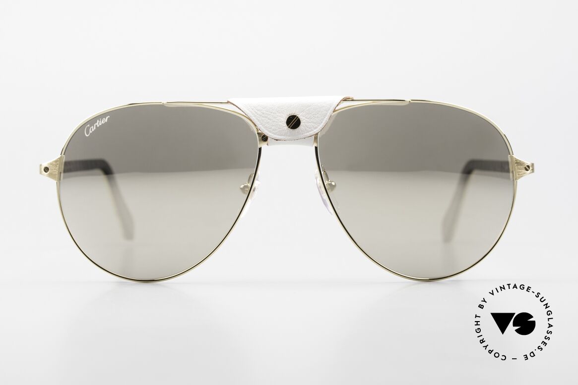 Cartier Limited CT0096S Büffelhorn Gold Verspiegelt, Luxus-Modell CT0096S in GOLD-GOLD-GOLD, Passend für Herren