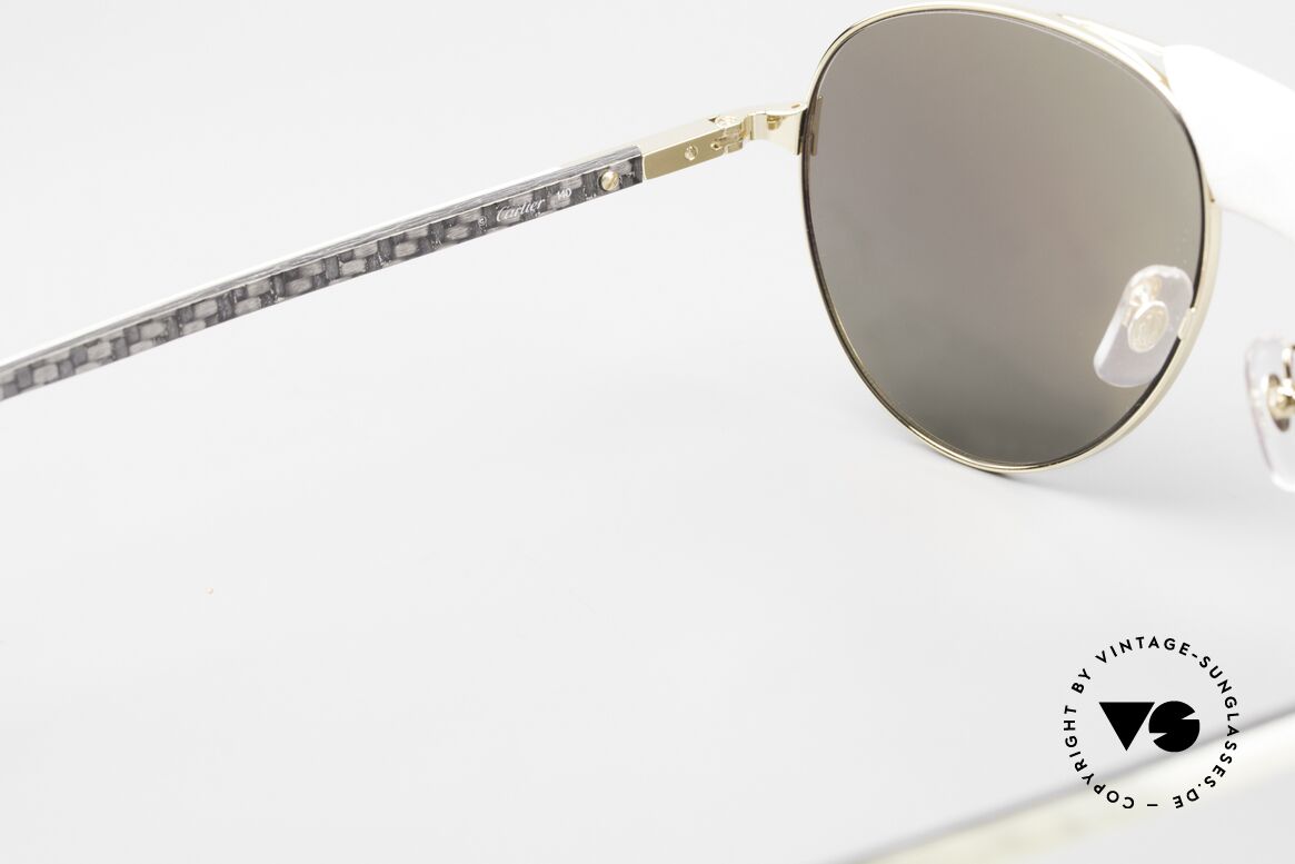 Cartier Limited CT0096S Büffelhorn Gold Verspiegelt, Größe: large, Passend für Herren
