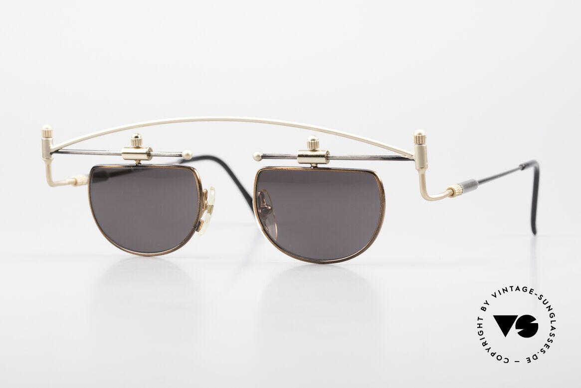 Casanova MTC 11 Kunst Sonnenbrille Metall, limitierte Casanova vintage Kunst-Brille der 90er, Passend für Herren und Damen
