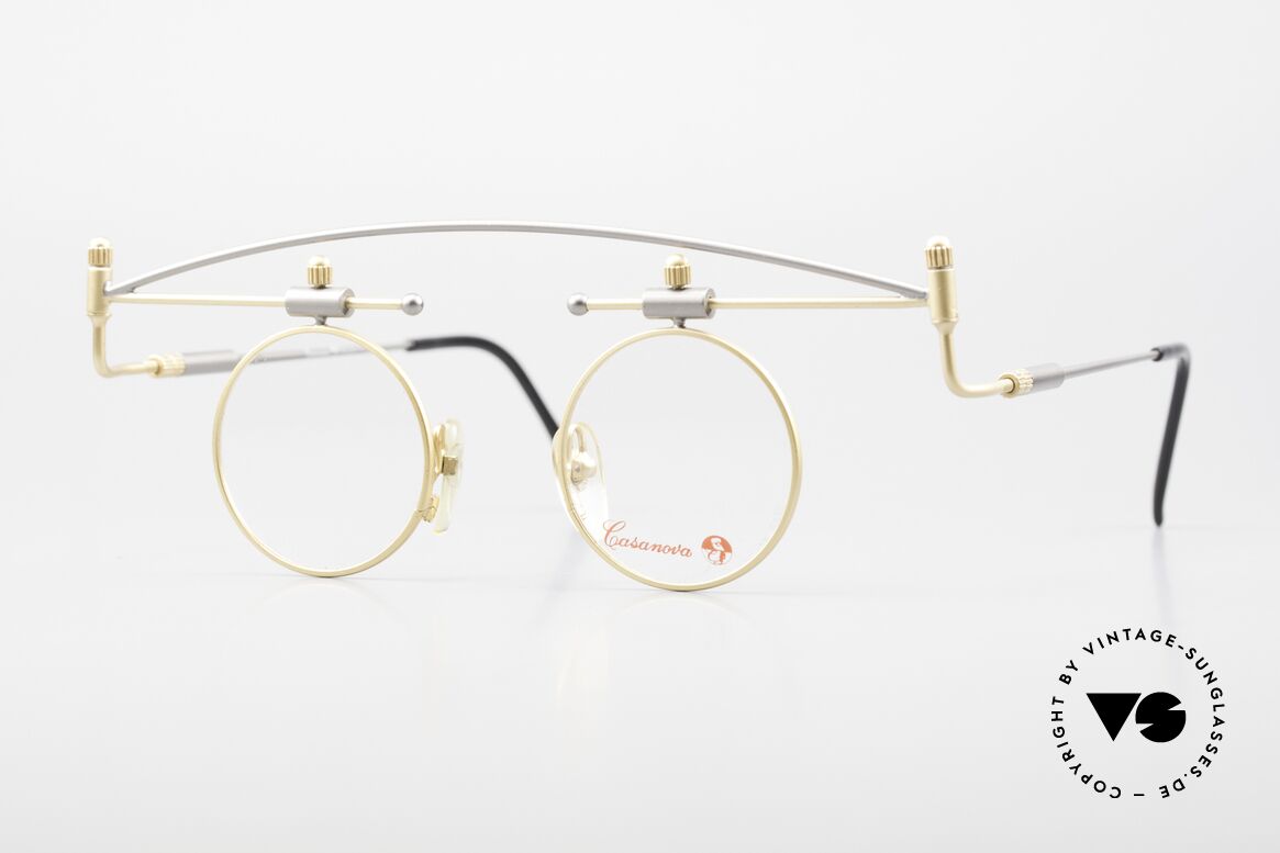 Casanova MTC 10 Kunstbrille Limited Edition, limitierte Casanova vintage Kunst-Brille der 90er, Passend für Herren und Damen