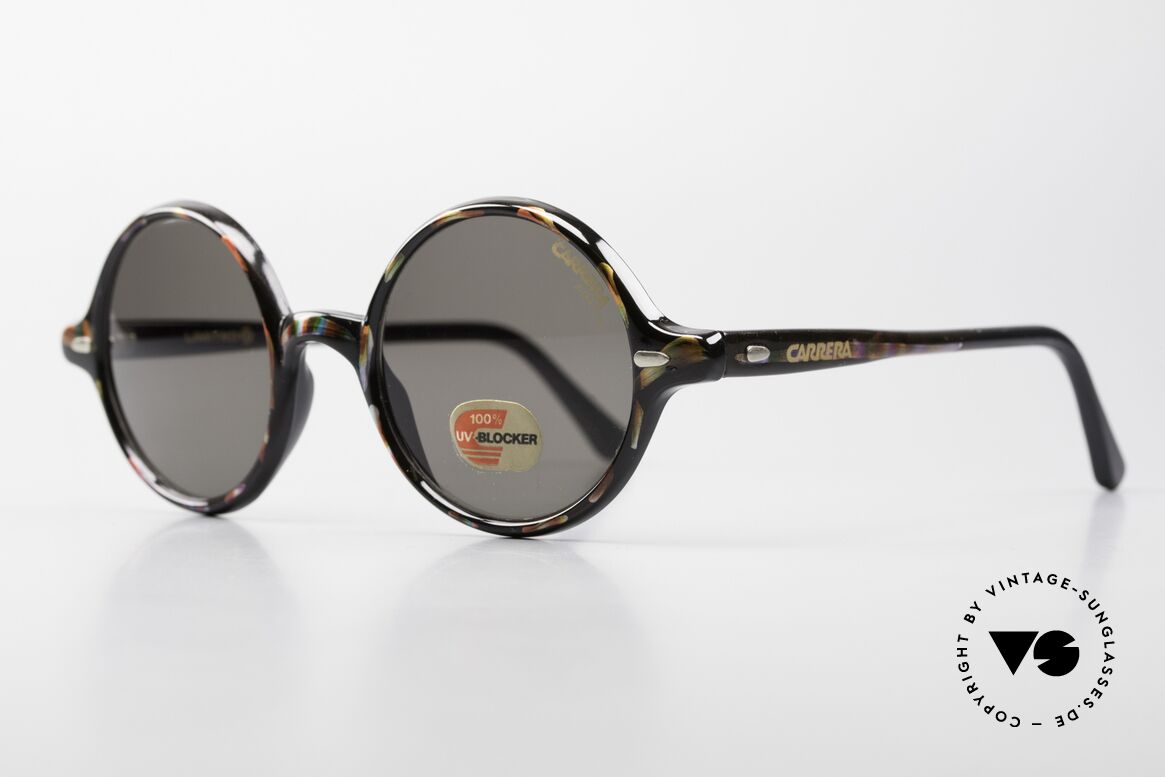 Carrera 5504 90er Brille Limited Round, LIMITED '17' EDITION (sieht aus wie handbemalt), Passend für Herren und Damen