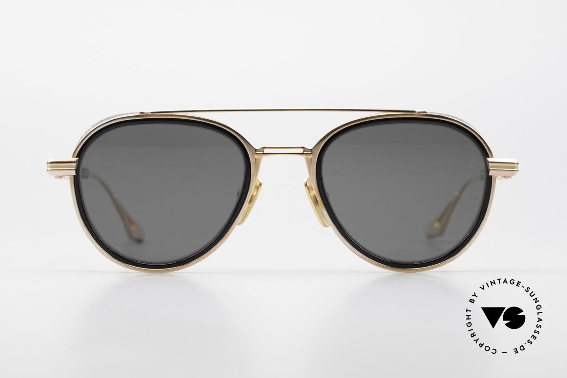 DITA Epiluxury 04 Rosegold Titan Polarisierend, ROSÉ GOLD in Kombination mit schwarzem Azetat, Passend für Herren und Damen
