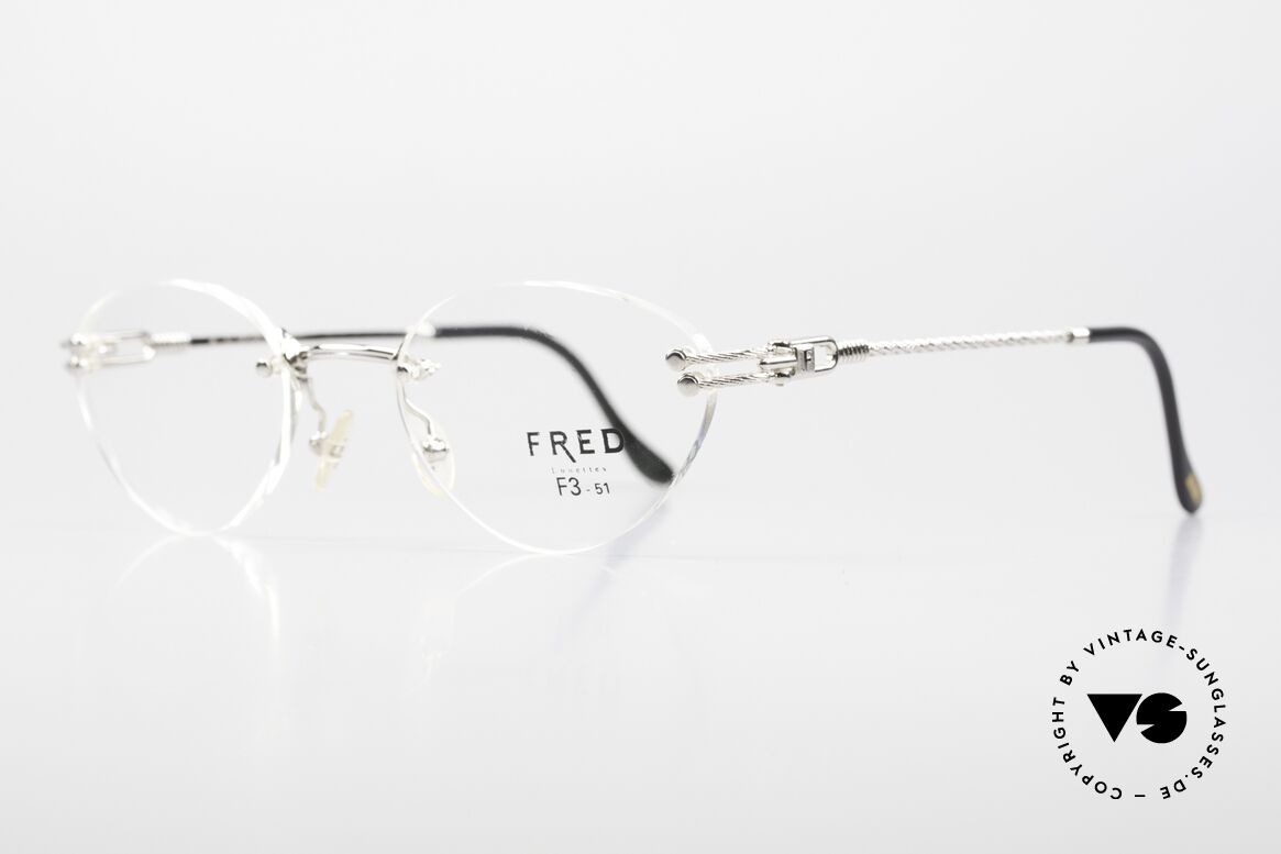 Fred Orcade F3 Randlos Platin Brille Segler, benannt nach dem zu Schottland gehörenden Archipel, Passend für Damen