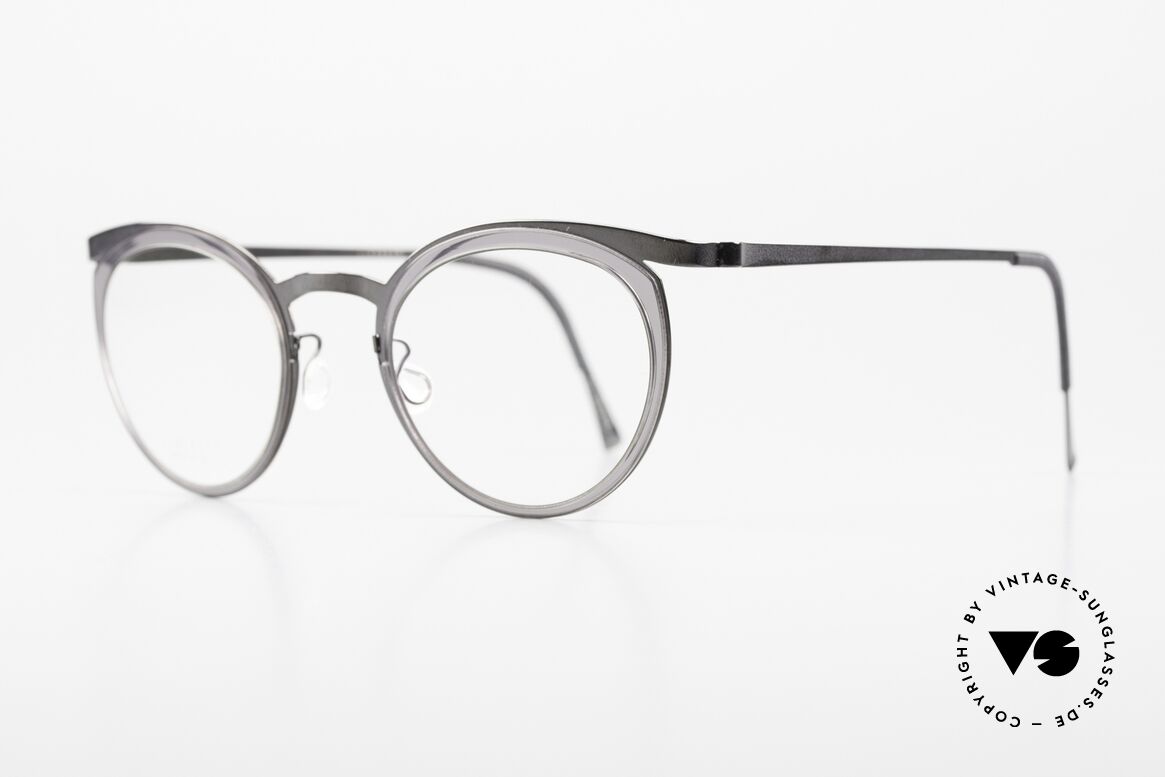 Lindberg 9722 Strip Titanium Panto Stil Damenbrille Rund, feminines Panto-Design mit Inner-Rims; Top-Qualität, Passend für Damen