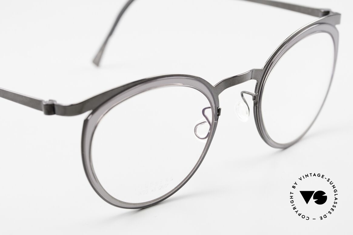 Lindberg 9722 Strip Titanium Panto Stil Damenbrille Rund, ungetragenes Designerstück mit original Lindberg Etui, Passend für Damen