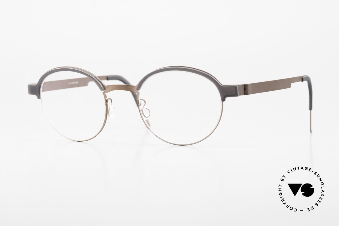 Lindberg 9840 Strip Titanium Panto Designerbrille Herren, edle Lindberg Strip Titanium Brille aus dem Jahre 2018, Passend für Herren
