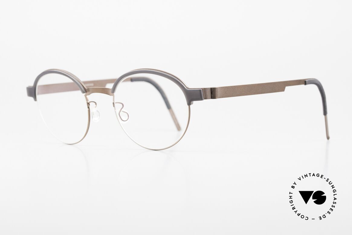 Lindberg 9840 Strip Titanium Panto Designerbrille Herren, federleicht und dennoch sehr stabil und sehr langlebig, Passend für Herren