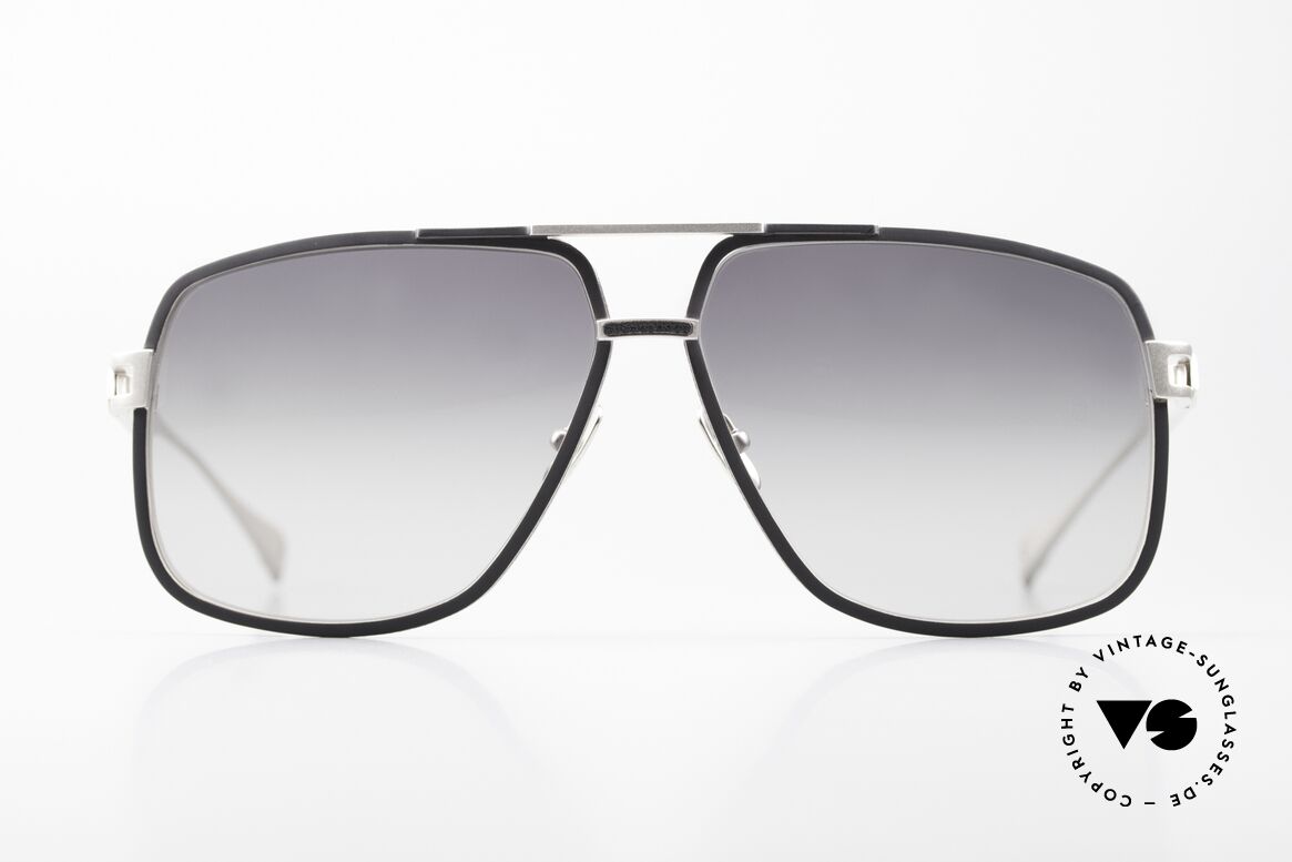 Maybach The Defiant I Platinum Brille Nappa Leder, teure Luxus Herrensonnenbrille; Platin-Plattiert, Passend für Herren