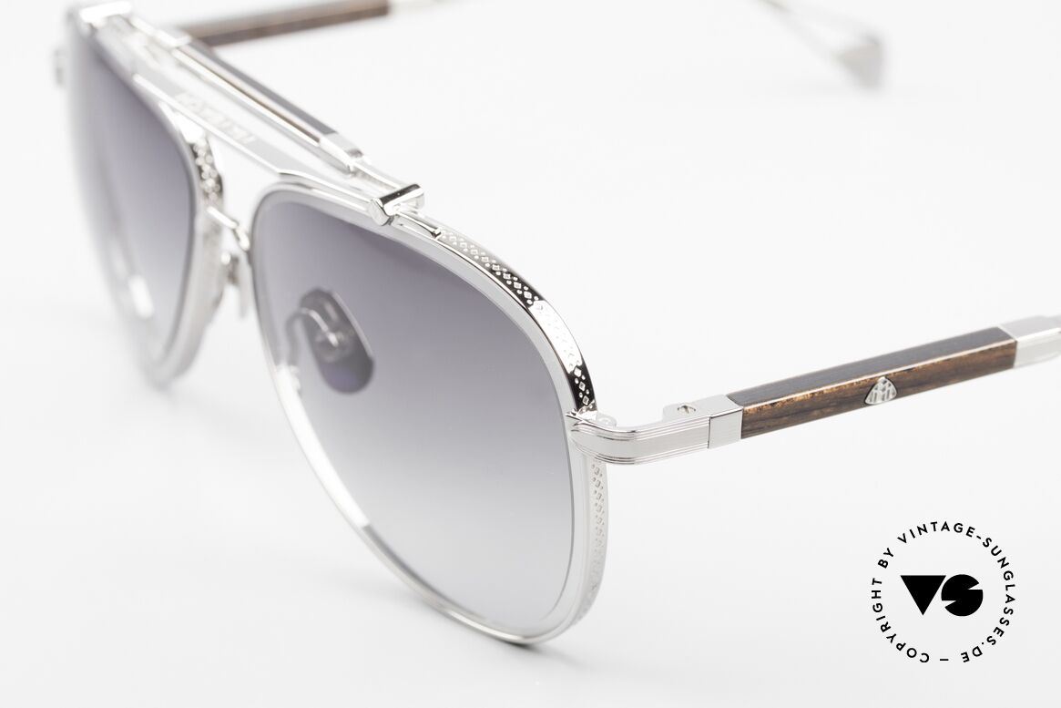 Maybach The Observer I Aviator Ruthenium Ebenholz, gefertigt aus den feinsten Materialien in Germany, Passend für Herren