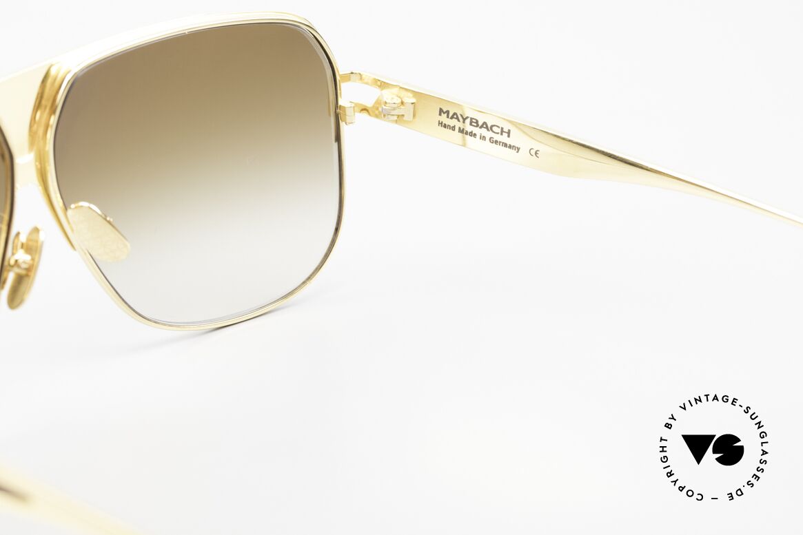 Maybach The Player I Titanbrille 24kt Gold Holz, Größe: large, Passend für Herren