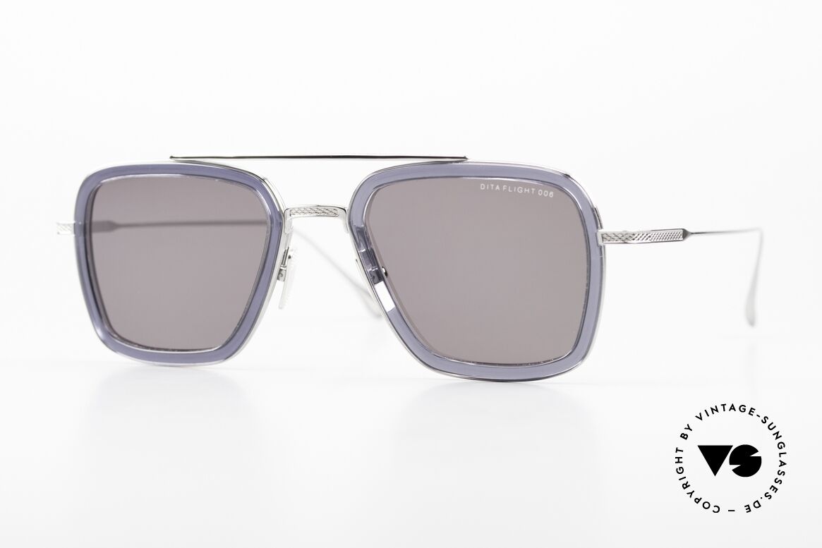 DITA Flight 006 Brille Kampfpiloten Style, DITA Flight 006, 7806-G-SMK-PLD-52-Z; Gr. 52/22, Passend für Herren