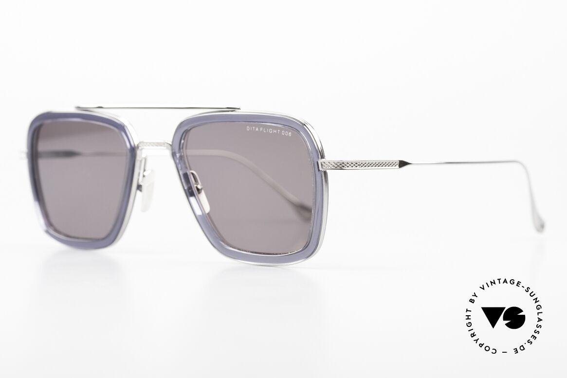 DITA Flight 006 Brille Kampfpiloten Style, klassische Form, aber aus "maskulinen" Materialien, Passend für Herren