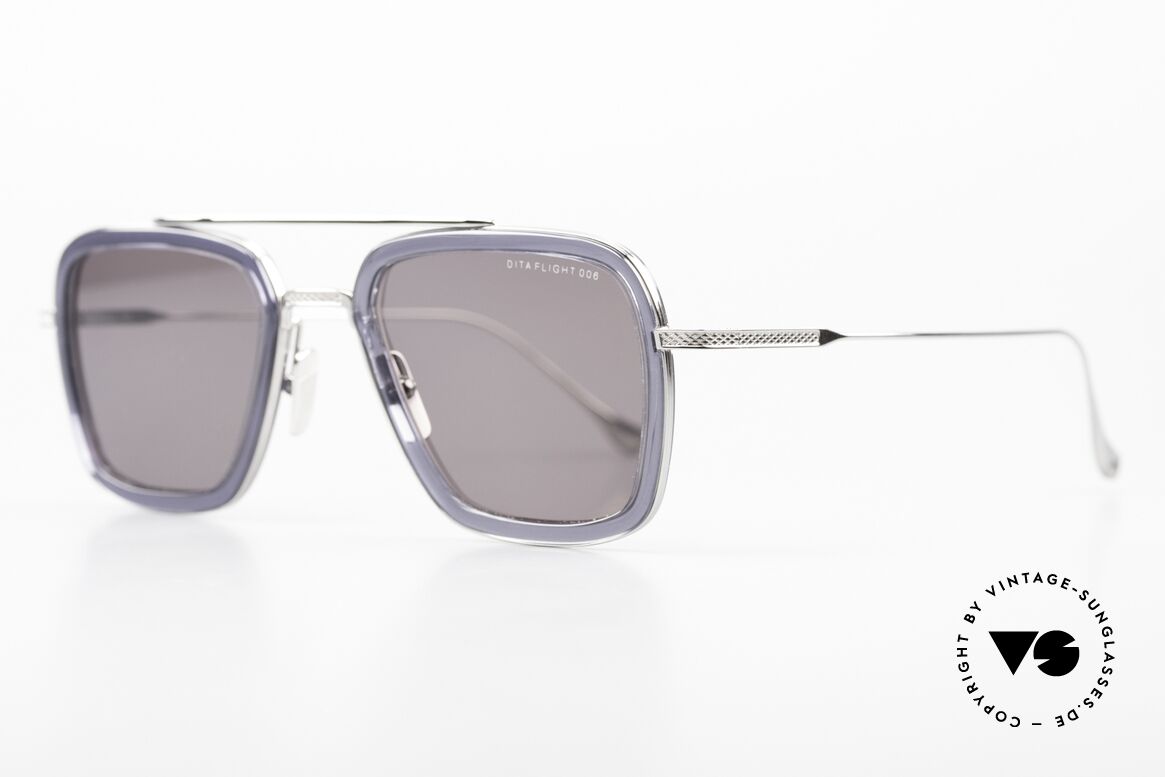 DITA Flight 006 Brille Kampfpiloten Style, klassische Form, aber aus "maskulinen" Materialien, Passend für Herren