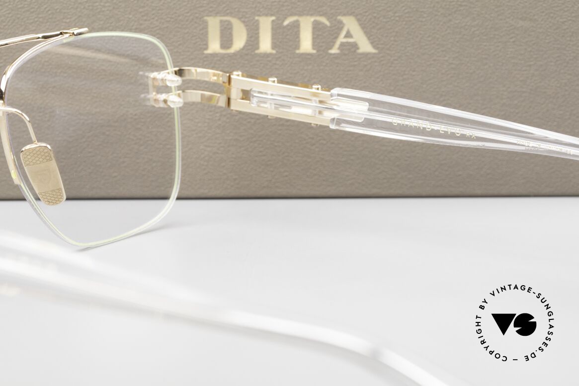 DITA Grand-Evo Rx Herrenbrille Randlos Crystal, Größe: medium, Passend für Herren