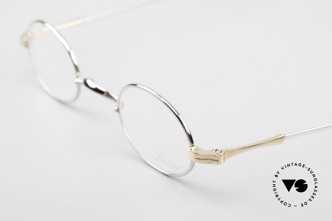 Lunor II 04 Ovale Brille Limited Bicolor, Fassung in Größe 37/25; für große Stärken geeignet, Passend für Herren und Damen