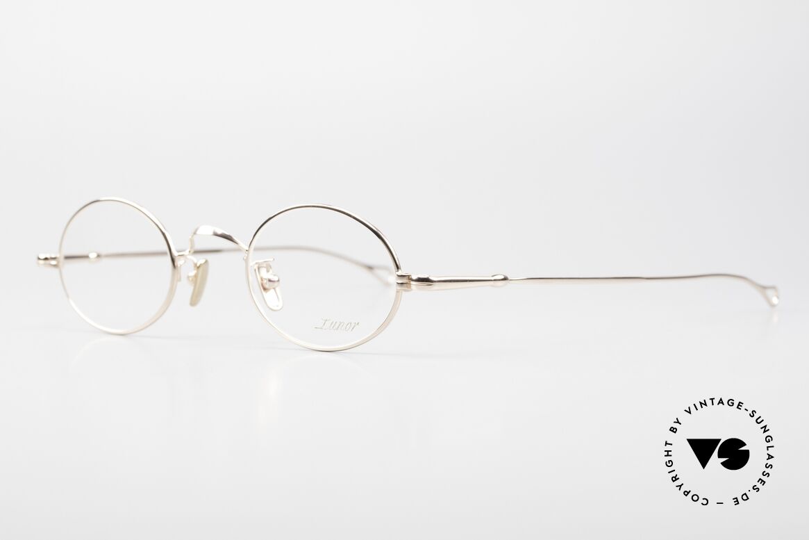 Lunor V 100 Limited Edition Rose Gold, Modell V 100: ovale Brillenform, Vollrand (Unisex), Passend für Herren und Damen