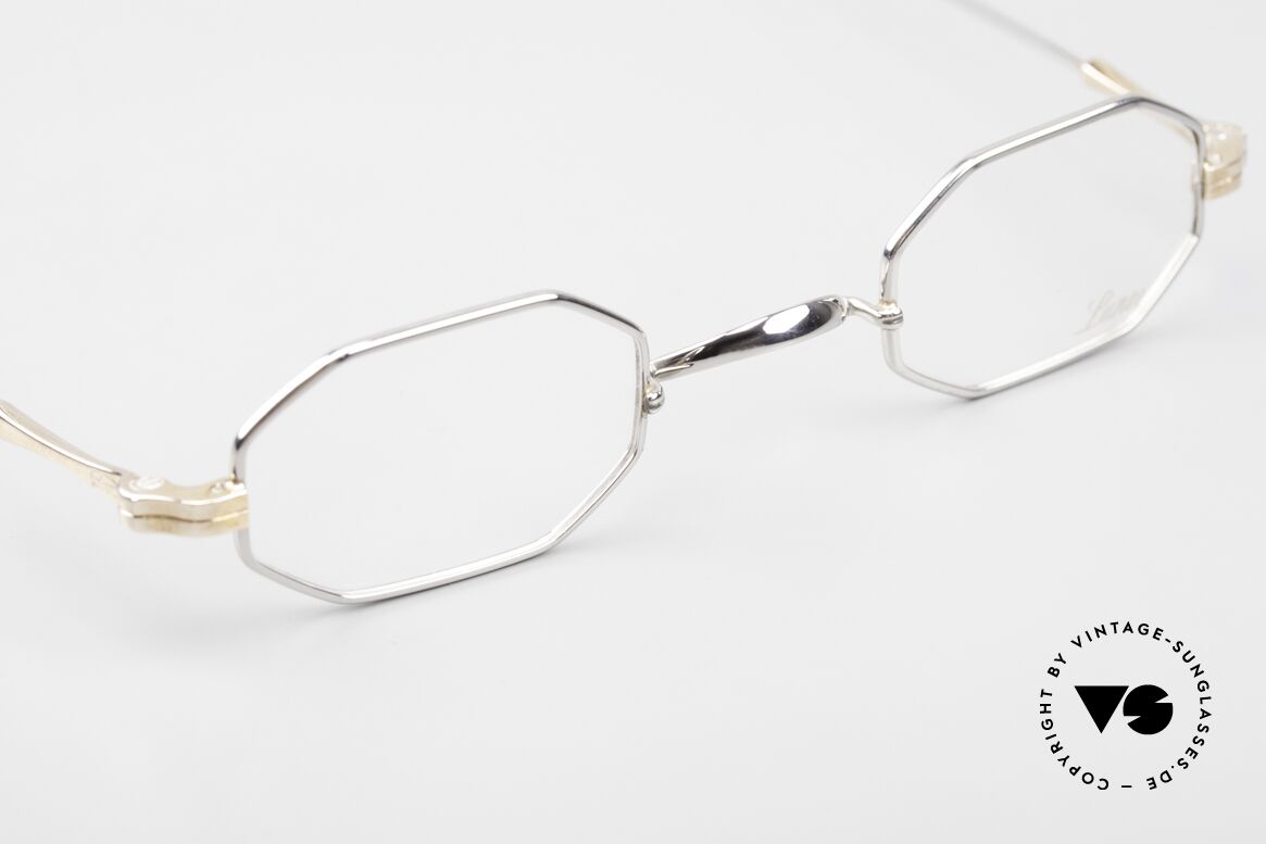 Lunor II 01 Achteckig Limited Bicolor, platin-plattierte Fassung & rosé-gold Bügelansätze, Passend für Herren und Damen