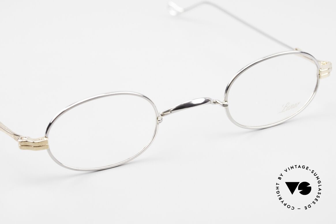 Lunor II 08 Ovale Brille Limited Bicolor, altes, ungetragenes LUNOR Einzelstück (RARITÄT!), Passend für Herren und Damen