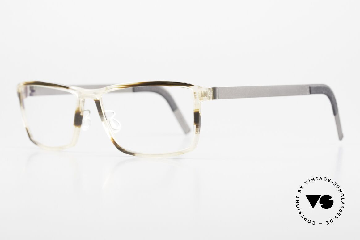 Lindberg 1245 Acetanium Herrenbrille Kristall Braun, interessantes Muster der Fassung in kristall & braun, Passend für Herren