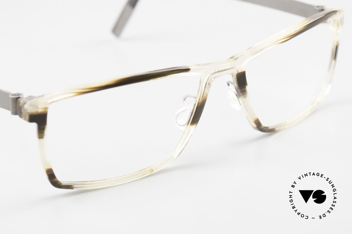 Lindberg 1245 Acetanium Herrenbrille Kristall Braun, ungetragenes Designerstück mit original Lindberg Etui, Passend für Herren