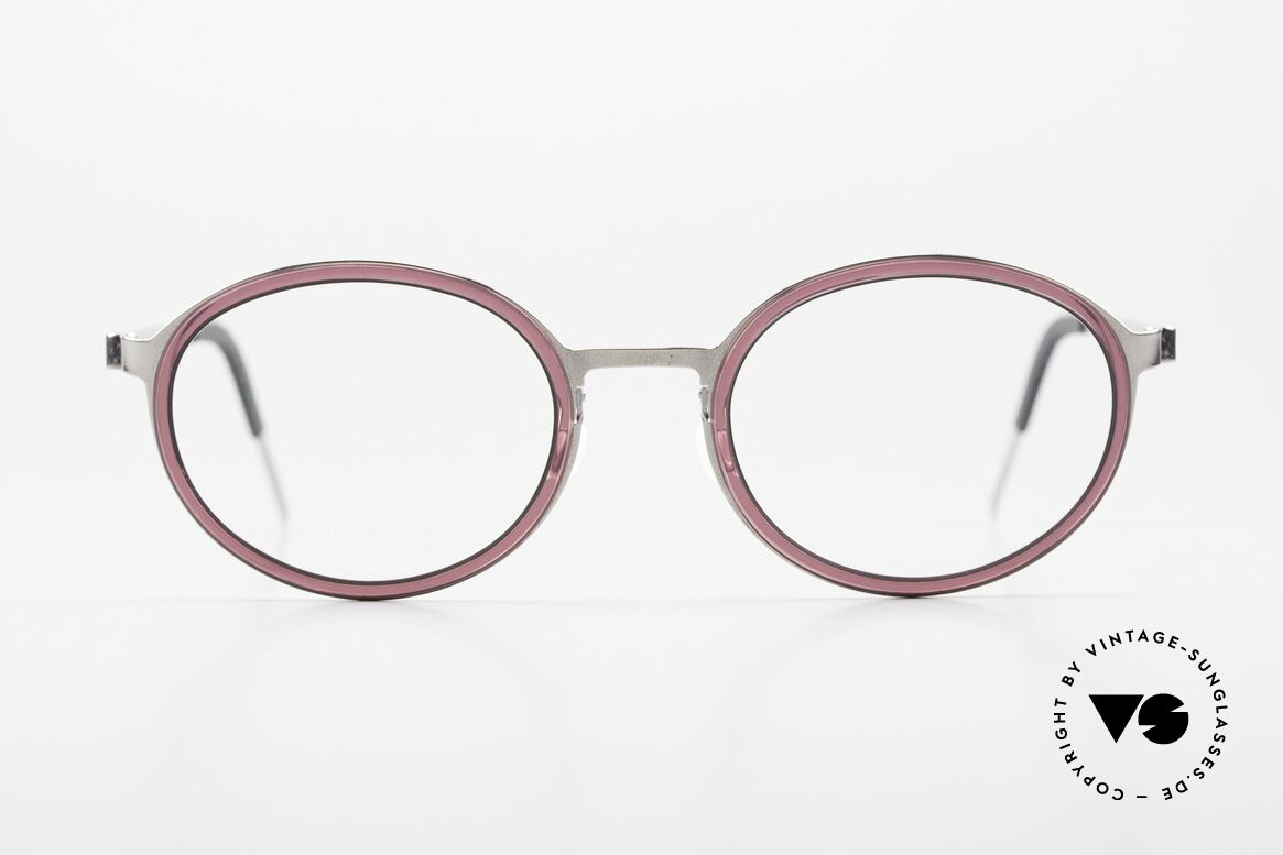 Lindberg 9740 Strip Titanium Ovale Damenbrille Himbeere, Modell 9740, T407, Größe 48/20, Bügel 135, Color P10, Passend für Damen