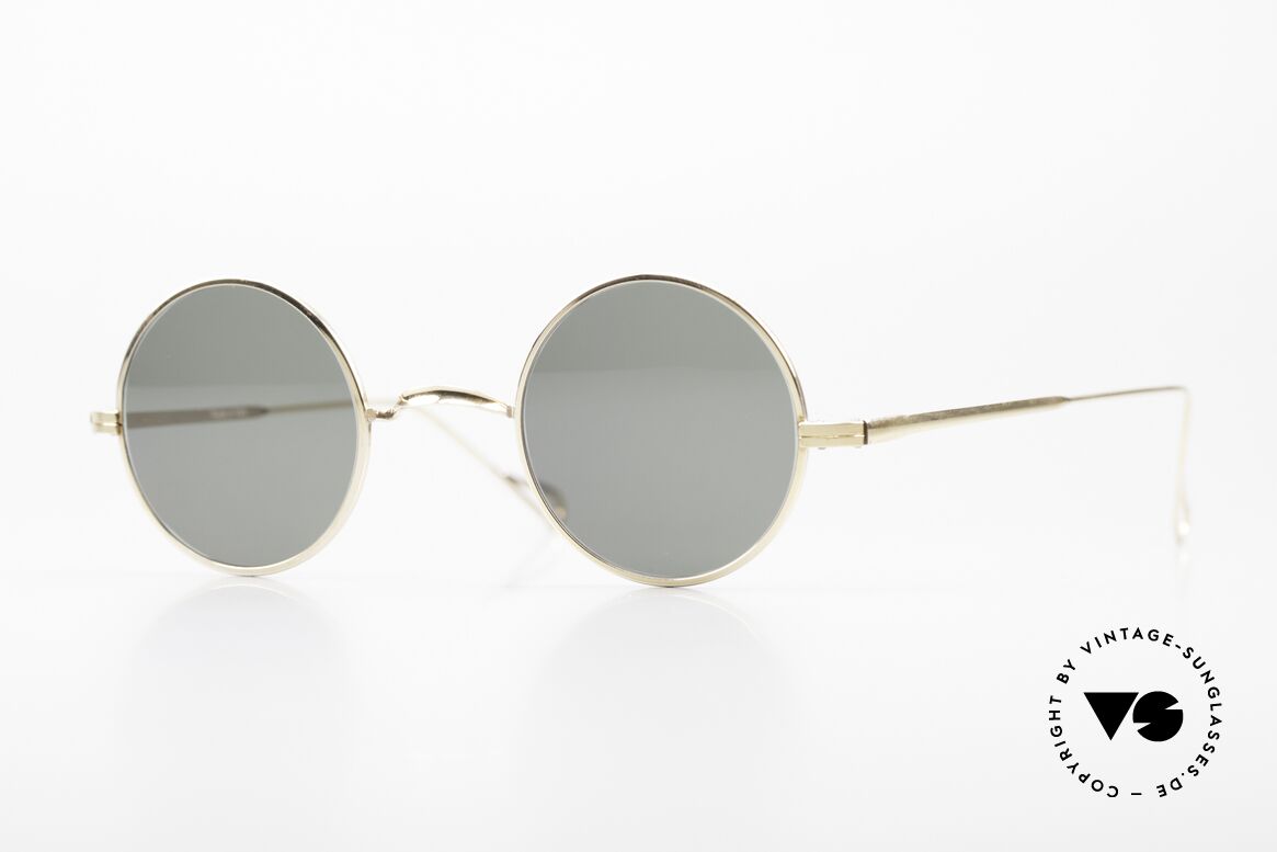 Lennon 14kt Runde Brille Gold Filled, alte vintage Lennon Sonnenbrille aus den 80er Jahren, Passend für Herren und Damen