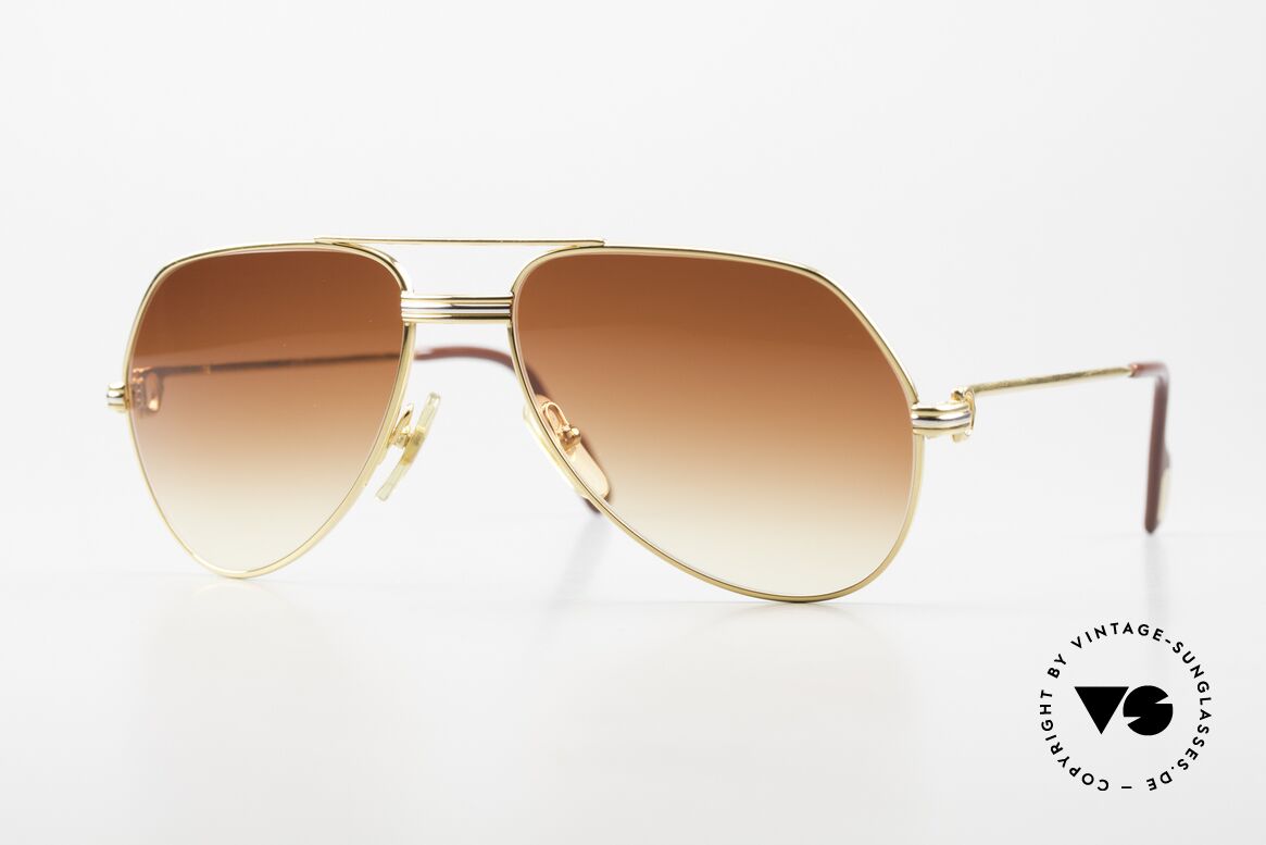 Cartier Vendome LC - S Luxus Sonnenbrille von 1983, legendäre Cartier Vendome Sonnenbrille; Aviator-Stil, Passend für Herren und Damen