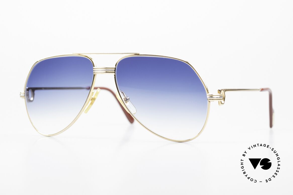 Cartier Vendome LC - S Luxus Sonnenbrille von 1983, legendäre Cartier Vendome Sonnenbrille; Aviator-Stil, Passend für Herren und Damen