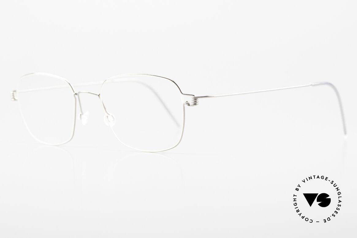 Lindberg Santi Air Titan Rim Herrenbrille Klassisch Silber, so zeitlos, stilvoll und innovativ = Prädikat "VINTAGE", Passend für Herren