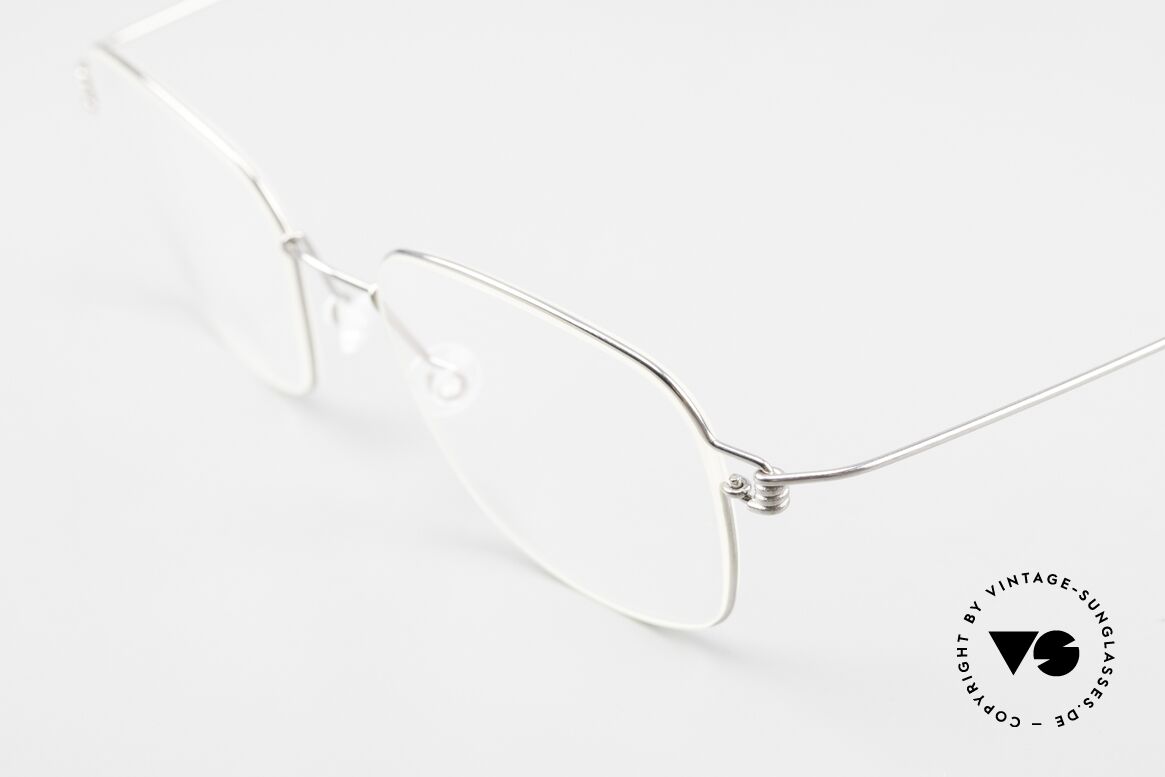 Lindberg Santi Air Titan Rim Herrenbrille Klassisch Silber, extrem stabile Fassung, flexibel & elastisch, und nur 3g, Passend für Herren