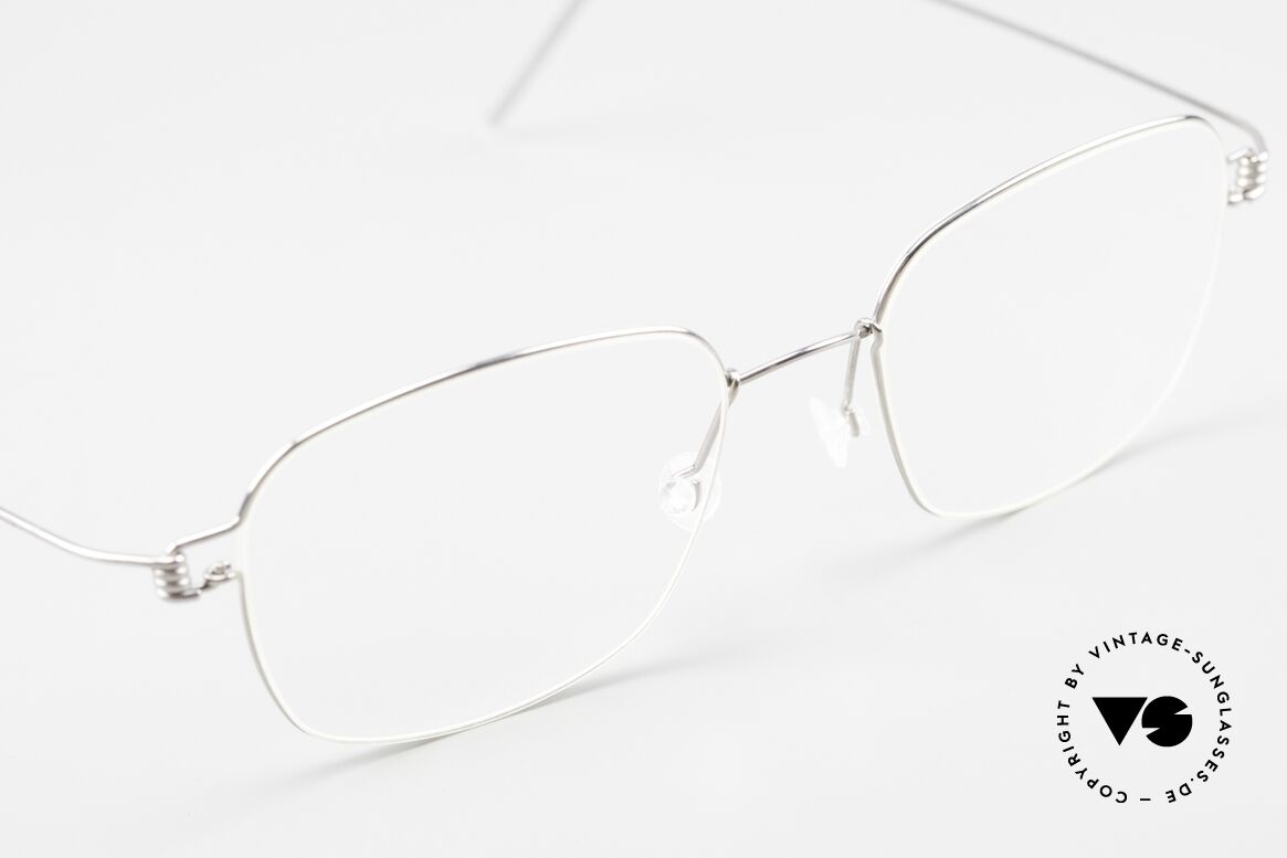 Lindberg Santi Air Titan Rim Herrenbrille Klassisch Silber, ungetragenes Designerstück + orig. Lindberg Magnet-Etui, Passend für Herren