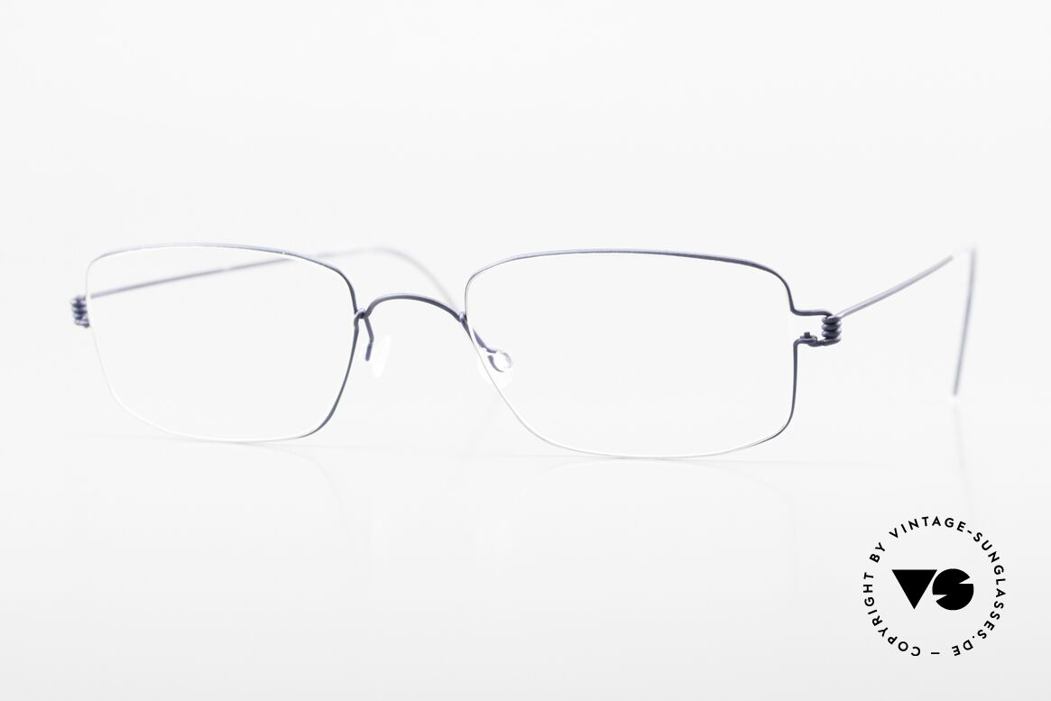Lindberg Helios Air Titan Rim Herrenbrille In Dunkelblau, LINDBERG Air Titanium Rim Brille in Größe 54-20, 145, Passend für Herren