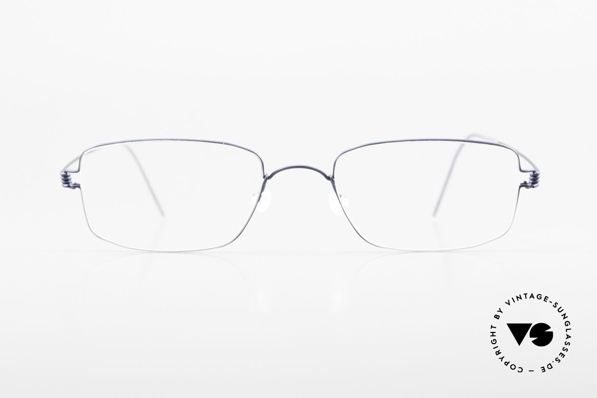 Lindberg Helios Air Titan Rim Herrenbrille In Dunkelblau, vielfach ausgezeichnet hinsichtlich Qualität und Design, Passend für Herren
