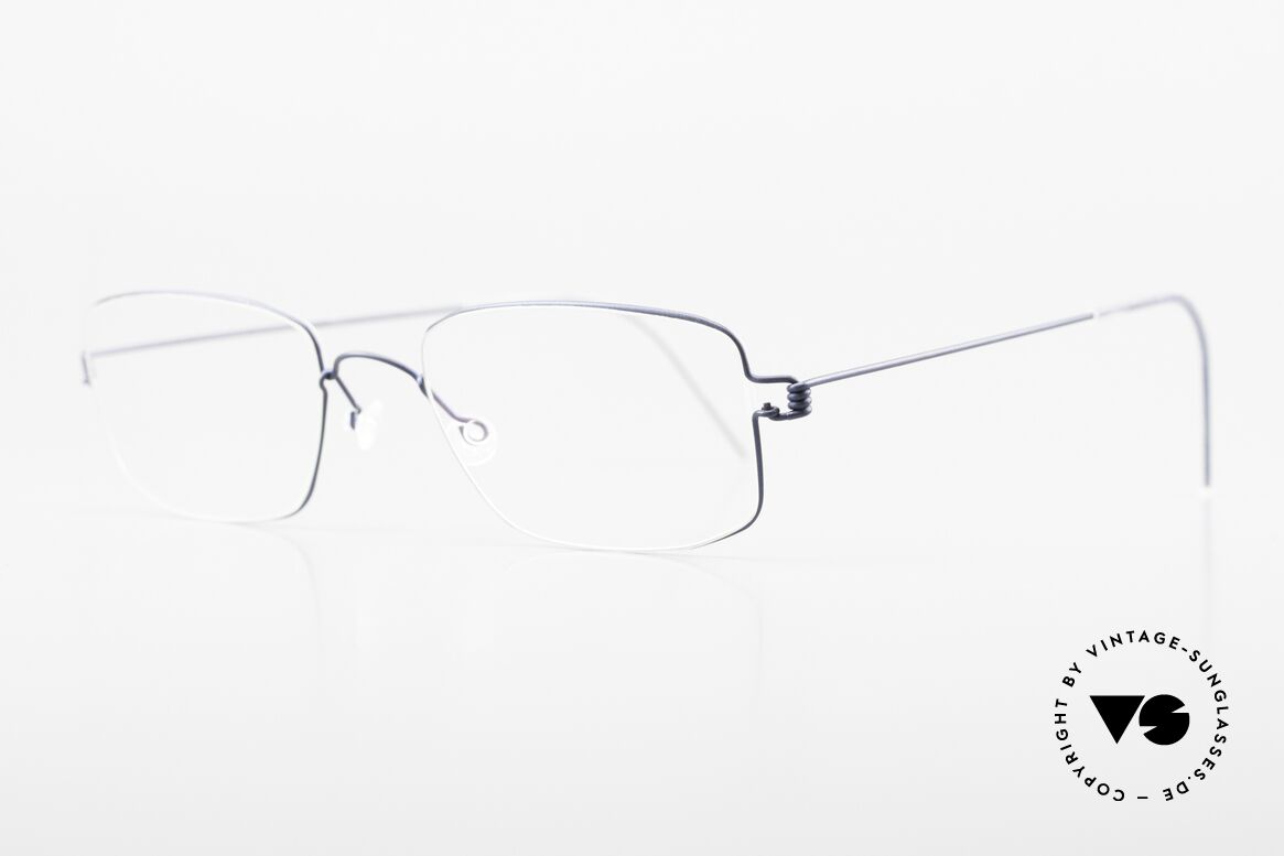 Lindberg Helios Air Titan Rim Herrenbrille In Dunkelblau, so zeitlos, stilvoll und innovativ = Prädikat "VINTAGE", Passend für Herren