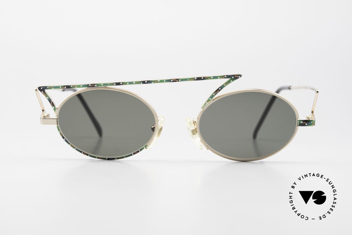 Casanova LC30 ZickZack Brille True Vintage, eine interessante 90er vintage Sonnenbrille aus Italien, Passend für Herren und Damen