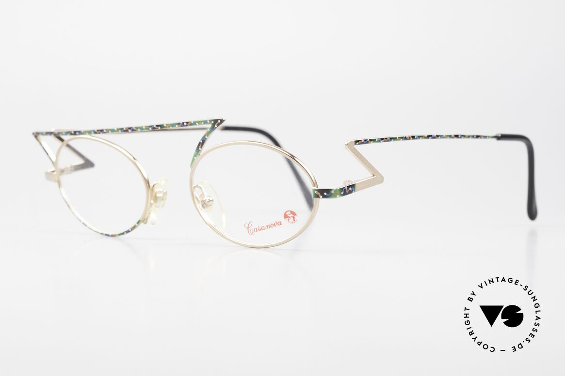 Casanova LC30 ZickZack Brille Blitz Design, Modell wird oft Zick-Zack Brille / Blitz-Brille genannt, Passend für Herren und Damen