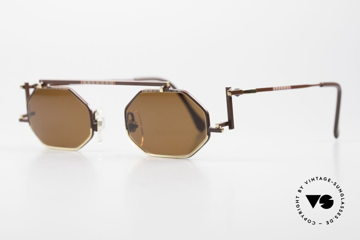 Casanova RVC2 Architekten Sonnenbrille, Rietveld gehörte der Künstlervereinigung "De Stijl" an, Passend für Herren und Damen