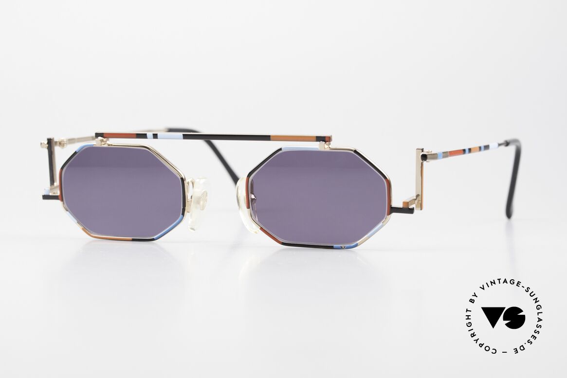 Casanova RVC2 Avantgarde Brille Bauhaus, Casanova Sonnenbrille, Mod. RVC-2, Gr. 44/22, Col. 05, Passend für Herren und Damen