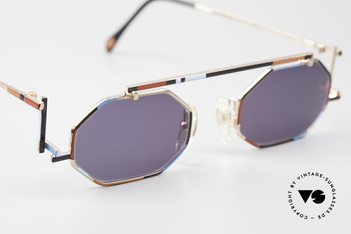 Casanova RVC2 Avantgarde Brille Bauhaus, der "rot-blaue Stuhl" von G.T. Rietveld ist weltberühmt, Passend für Herren und Damen